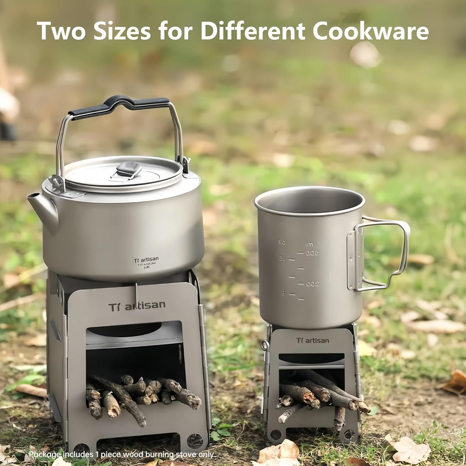 Stainless Steel Wood Stove Foldable Portable Alcohol Camping Backpacking Stove for Outdoor Camping Picnic BBQ (Ws006(Small)) image number 3