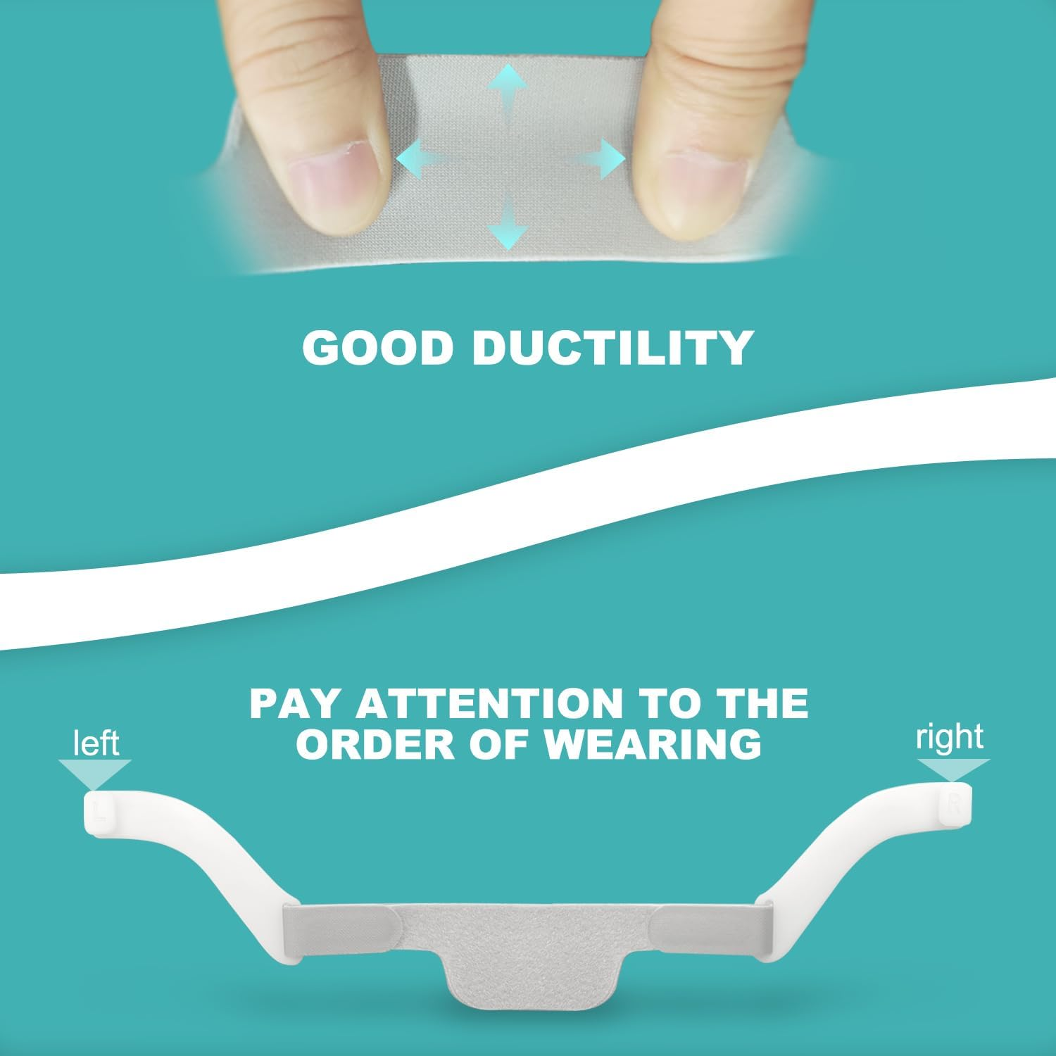 2 PCS Headgears with Arms for Dreamwear(Latest Version)-2 Packs Headgear Straps Durable Touch-Fasten-Ers&Sufficient Ductility,Soft Material Made, Great-Value Supplies by Airsmart image number 5