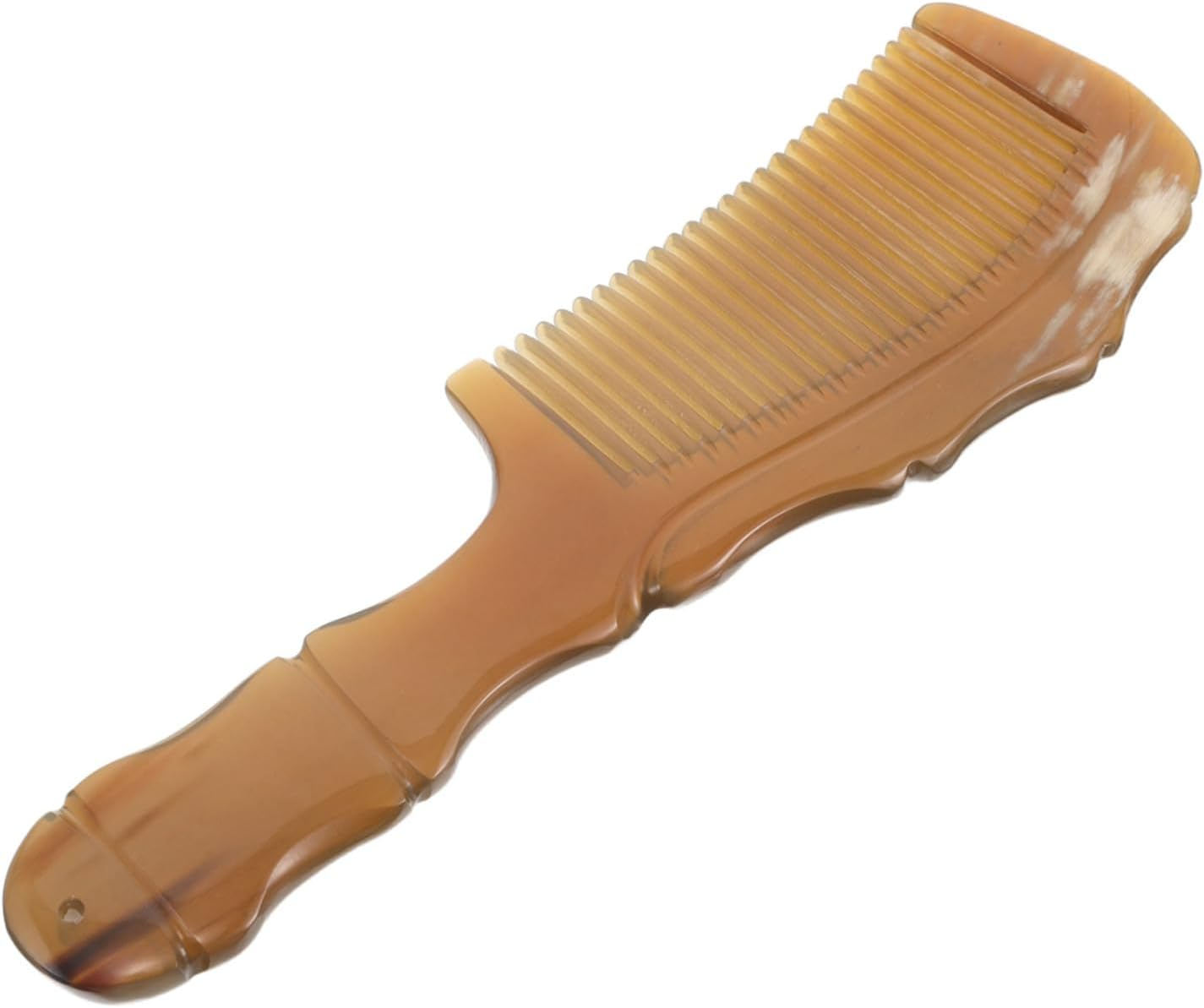 Hand Carved Horn Hair Comb Viking Comb for Men'S Beard and Portable and Sturdy Hair Care Supply for Dad Grandpa image number 3