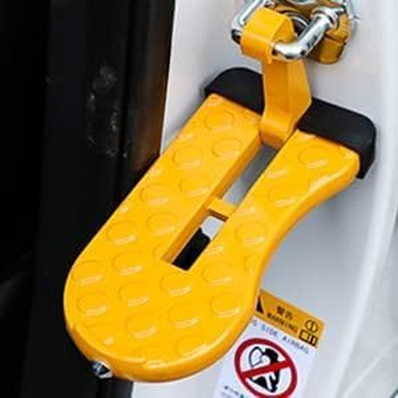 2Pcs Car Door Step, Roof Access Ladder, Universal Fit Car Stand Pedal with Glass Breaker Safety Hammer for SUV, Jeep, Max Load 450 Lbs image number 3