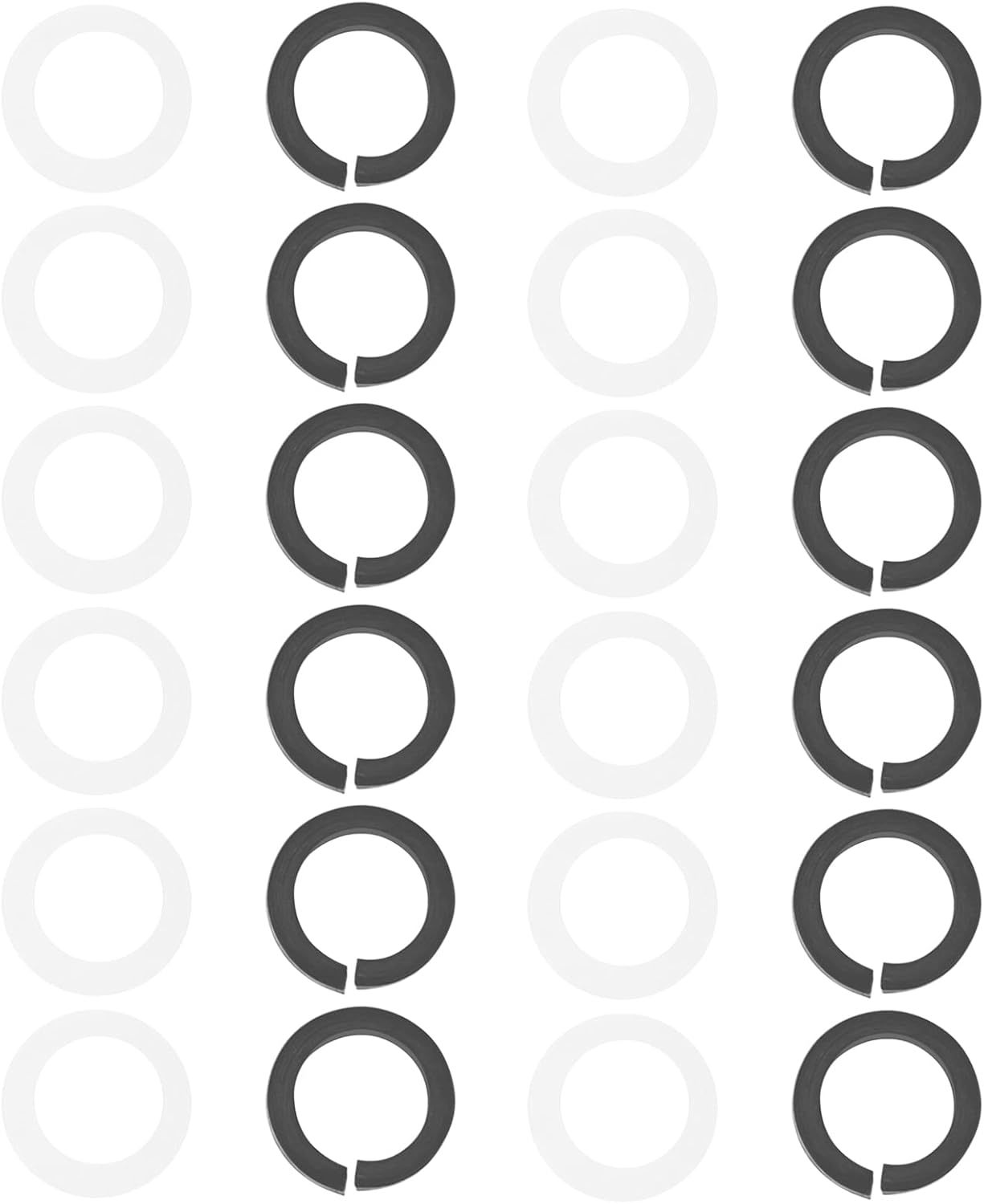 12 Sets Guitar Tuner Handle Button Washers 4X6.3Mm Guitar Peg Spacer Tuning Peg Gasket for Most Electric Guitars and Acoustic Guitars image number 3