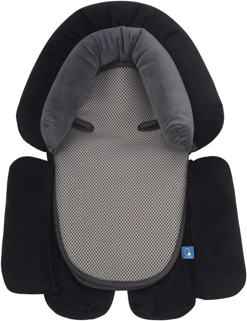 COOLBEBE Upgraded 3-In-1 Babybody Support for Newborn Infant Toddler - Extra Soft Car Seat Insert Cushion Pad, Perfect for Carseats, Strollers, Swings