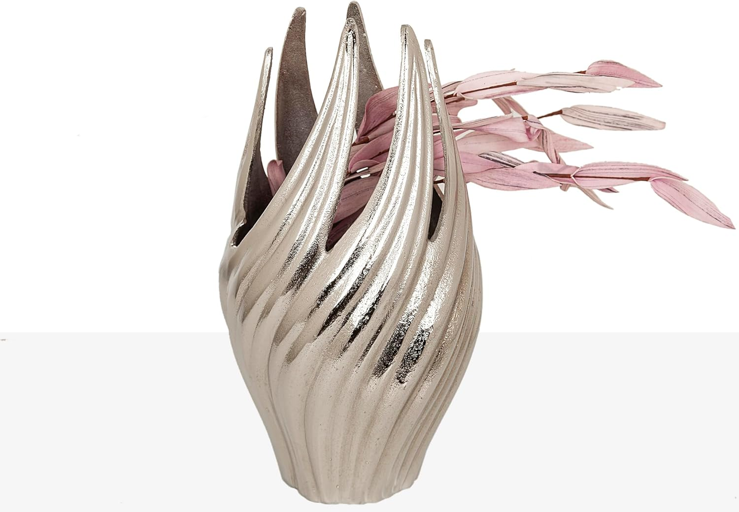 Florero Aluminium Plateado