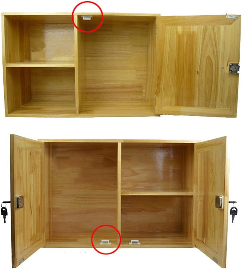 (Brown) - Cabinet Magnet Latch - Best for Cabinet Doors, Cupboards, Drawers and Shutters - Cabinet Magnetic Latch Easy Instal - Magnetic Cabinet Catch Screws Included - Set of 12 (Brown) image number 3