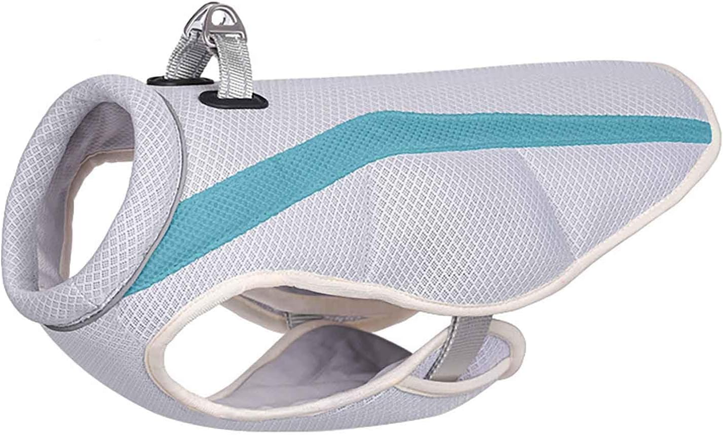 UOSIA Dog Cooling Vest Harness Extra Large Dog Cooling Jacket Lightweight Adjustable Puppy Vest with D-Ring and Reflective Cooling Shirt for Dogs Evaporation