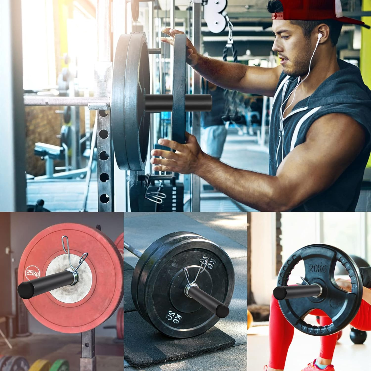 Olympic Adapter Sleeve, Converts Olympic Bars or Posts,1" Standard Weight Plate Posts to 2" image number 5