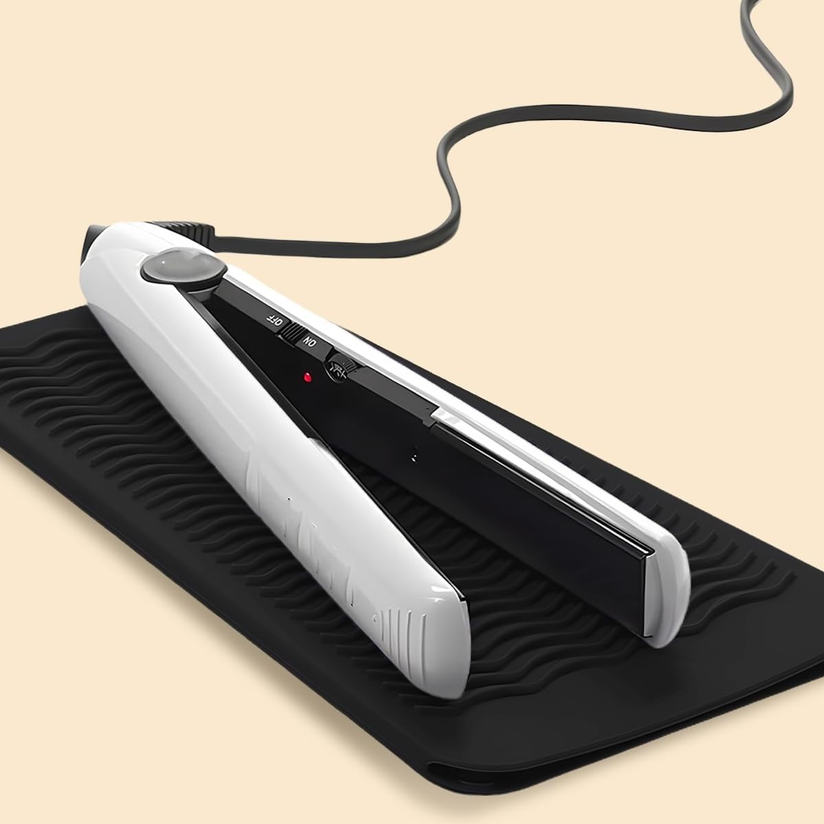 Enwye Heat Resistant Silicone Mat, Heat Resistant Protective Mat for Travel, Home, Salon, Straighteners, Hair Styling Tools, Curling Irons image number 6