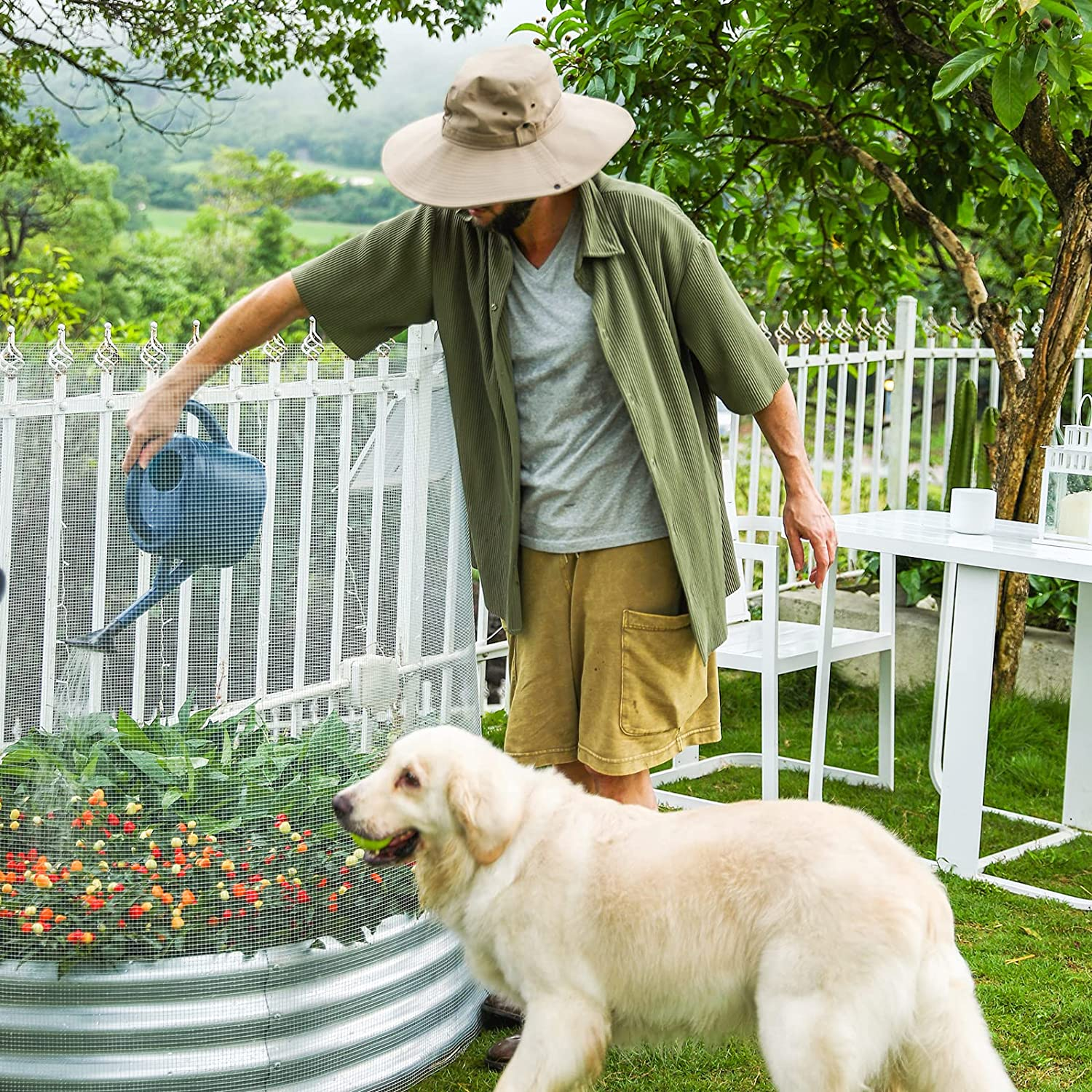 Land Guard 19 Gauge Hardware Cloth, 1/2 Inch Chicken Wire Fence, Galvanized Welded Cage Wire Mesh Roll Supports Poultry Netting Cage Fence&hellip;&hellip;&hellip; image number 1