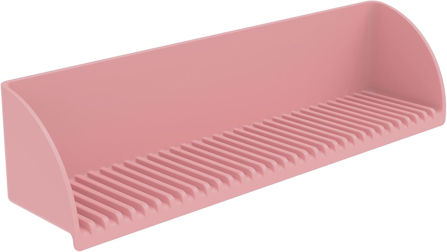 Silicone Sink Water Bathtub Splash Guard with 4 Suction Cups Kids Bath Toys Organizer Bath Storage Tray Raised Edge Design for Kitchen and Bathroom(Green)