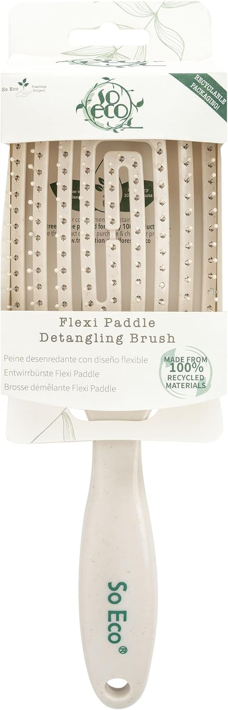 So Eco Flexi Paddle Detangling Hair Brush image number 2