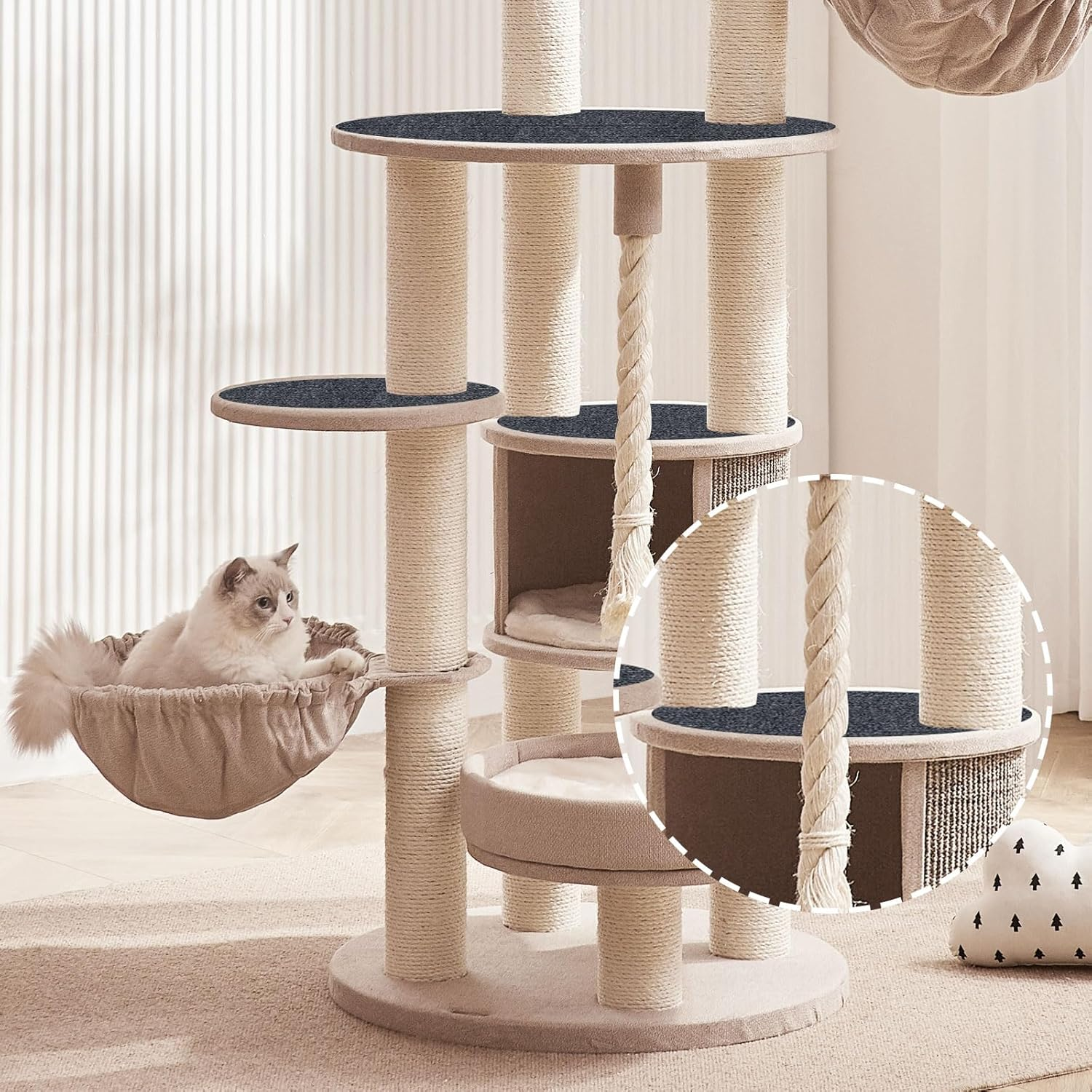 200 X 40 Cm Self-Adhesive Scratching Mat Cat Wall, Trimmable Scratching Board Cats, Cat Scratching Mat, Climbing Cat Scratcher, Scratch Protection Sofa Cat for Protects Carpets Furniture Protection image number 5