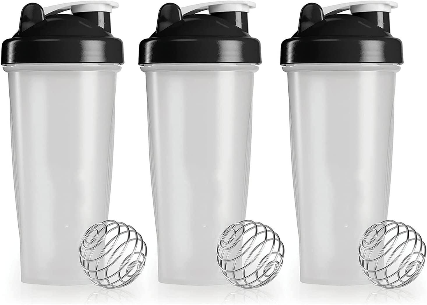 GYM Protein Supplement Drink Ball Blender Mixer Shaker Shake Bottle 700Ml Cup (3PCS) image number 6