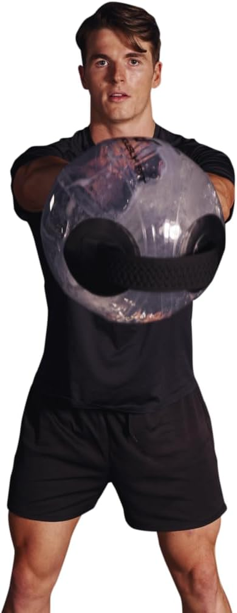 Aqua Ball - Water Weight Medicine Ball for Kettlebell & Barbell Exercises - Strength Training Workout to Improve Core Stability & Balance + Fitness image number 5