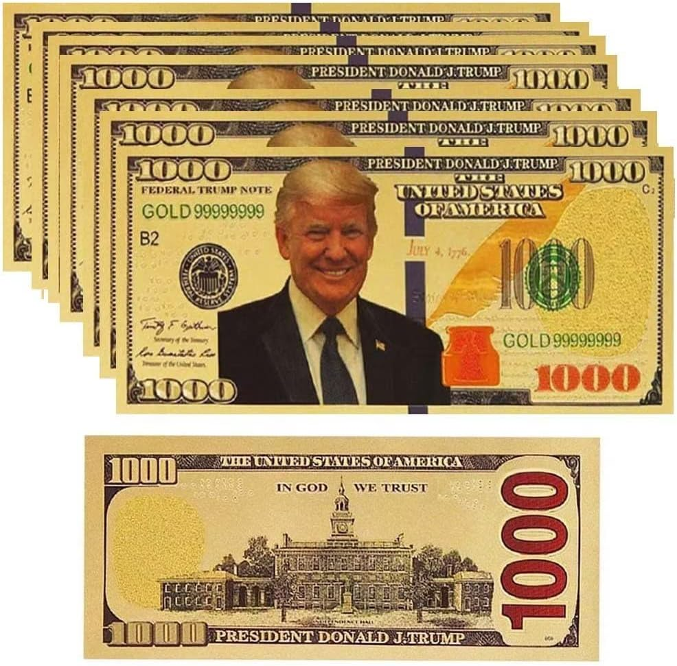 Black Gold Dollar Bills, 100 Gold Bills Bank Note for Collectors, 10Pc-100 Black Gold