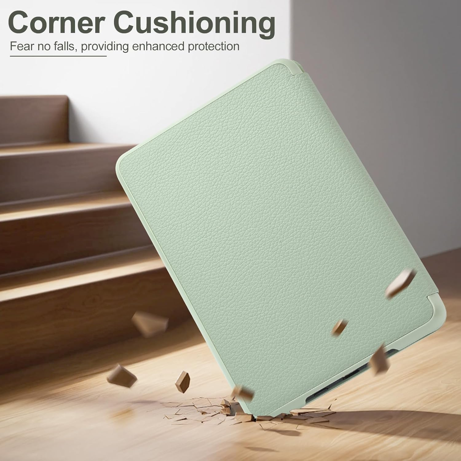 Rsaquar 6&rdquo; Kindle Case (2024 & 2022, 11Th Gen) with Hand Strap &ndash; Slim Protective Cover with Auto Sleep/Wake for Kindle Basic, Sage-Au image number 4