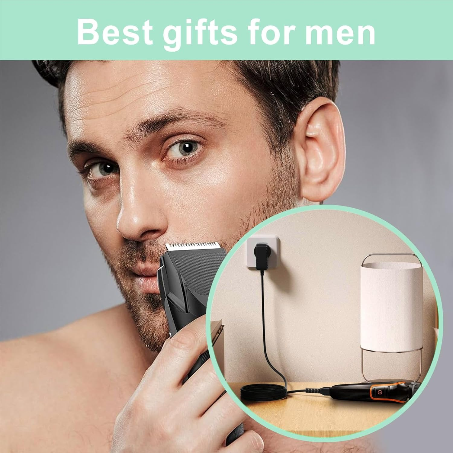 15V 5.4W Cable for Philips Trimmer Charger Fit for Philips Shaver HQ8505 HQ RQ QG RQ QT at PT Series, Cord for Multigroom Beard Trimmer, Electric Shaver Charger Power Adapter Supply