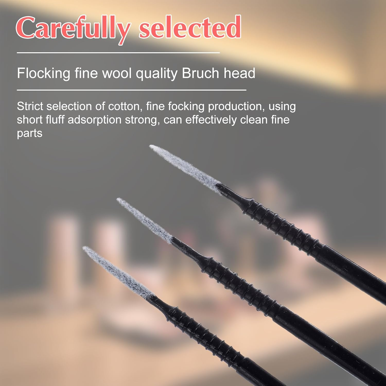 200Pcs Micro Brushes Micro Swabs, Precision Microswabs Spoolies for Eyelash Extensions, Disposable Mascara Wands for Clean Eyelash, Lash Mascara Applicators for Eye, Dental, Lashes, Brows image number 2