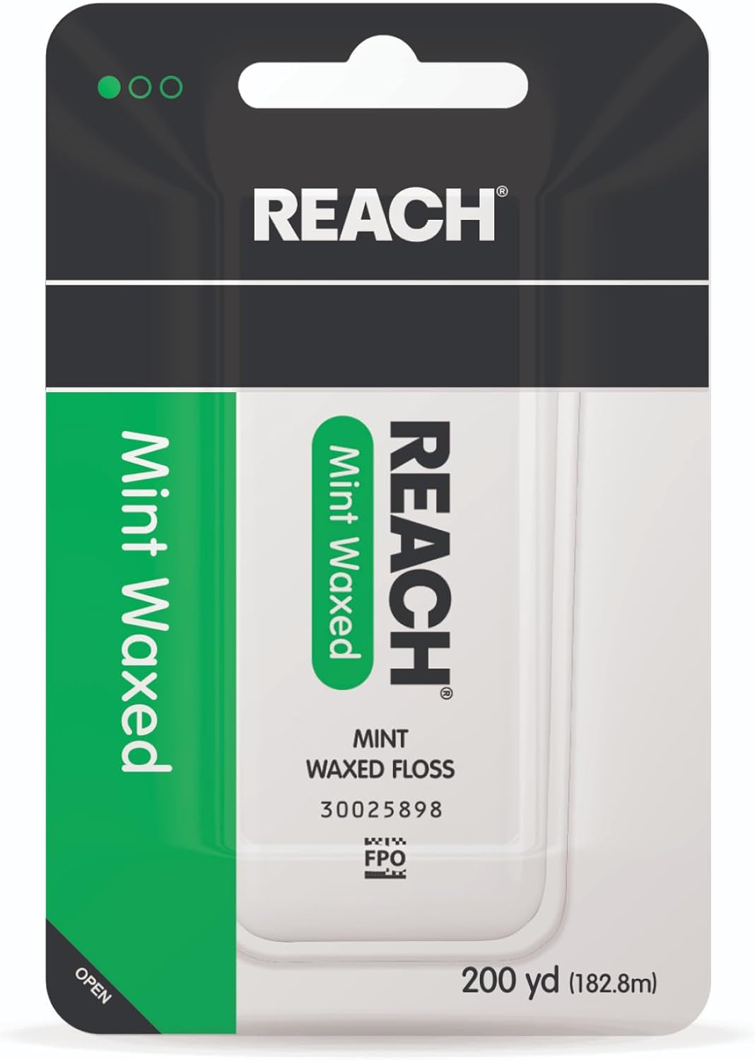 Reach Dentotape Waxed Dental Floss | Effective Plaque Removal, Extra Wide Cleaning Surface | Shred Resistance & Tension, Slides Smoothly & Easily | Mint Flavored, 200 Yards, 1 Pack image number 2