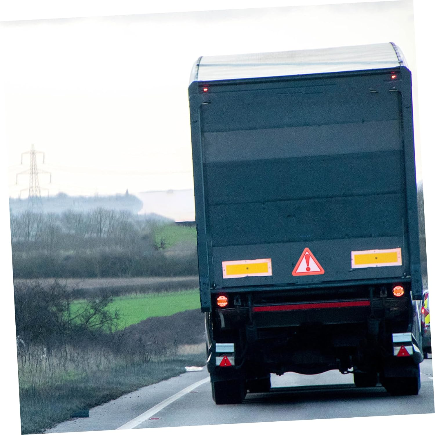 ULTECHNOVO 8Pcs Reflective Triangle Caution Sign for Slow Moving Vehicles Adhesive Backing Safety Accessory for Trucks Cars Golf Carts High Visibility Weather Resistant Sign image number 5