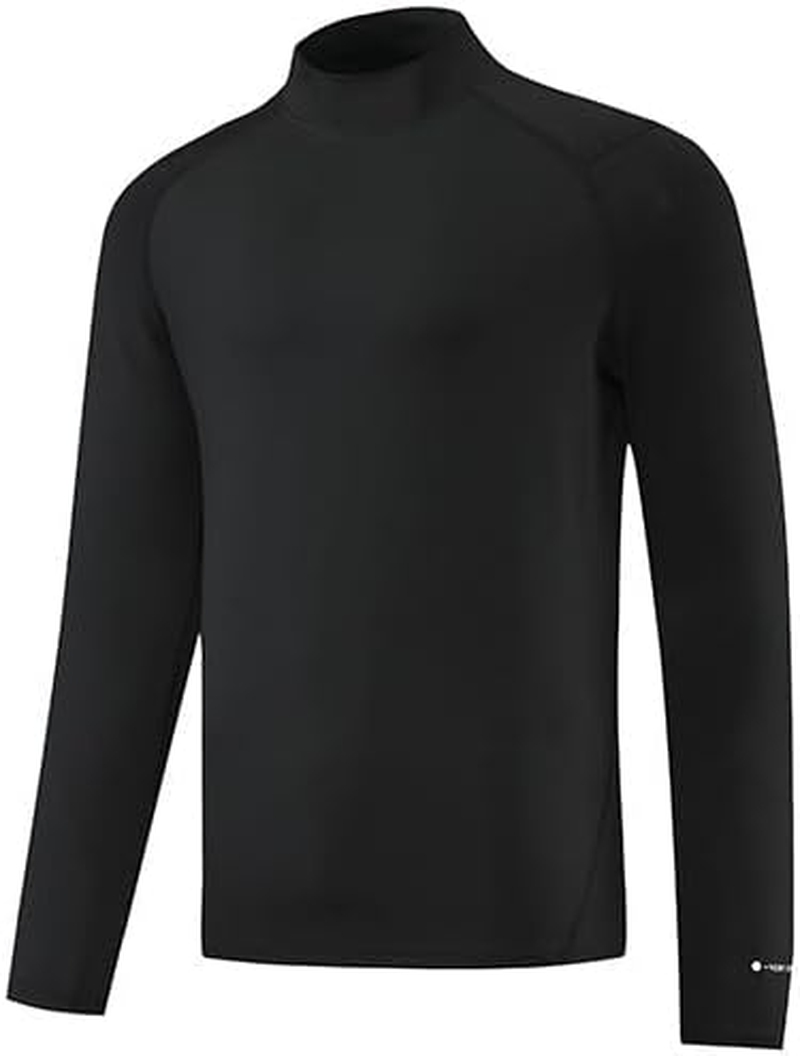 SAOOOP Men'S Polyester Fabric Tight Absorbing Sweat Breathable Speeddry Outdoor Sports Running Fitness Training Basketball Marathon Long Sleeve round Neck Sportswear
