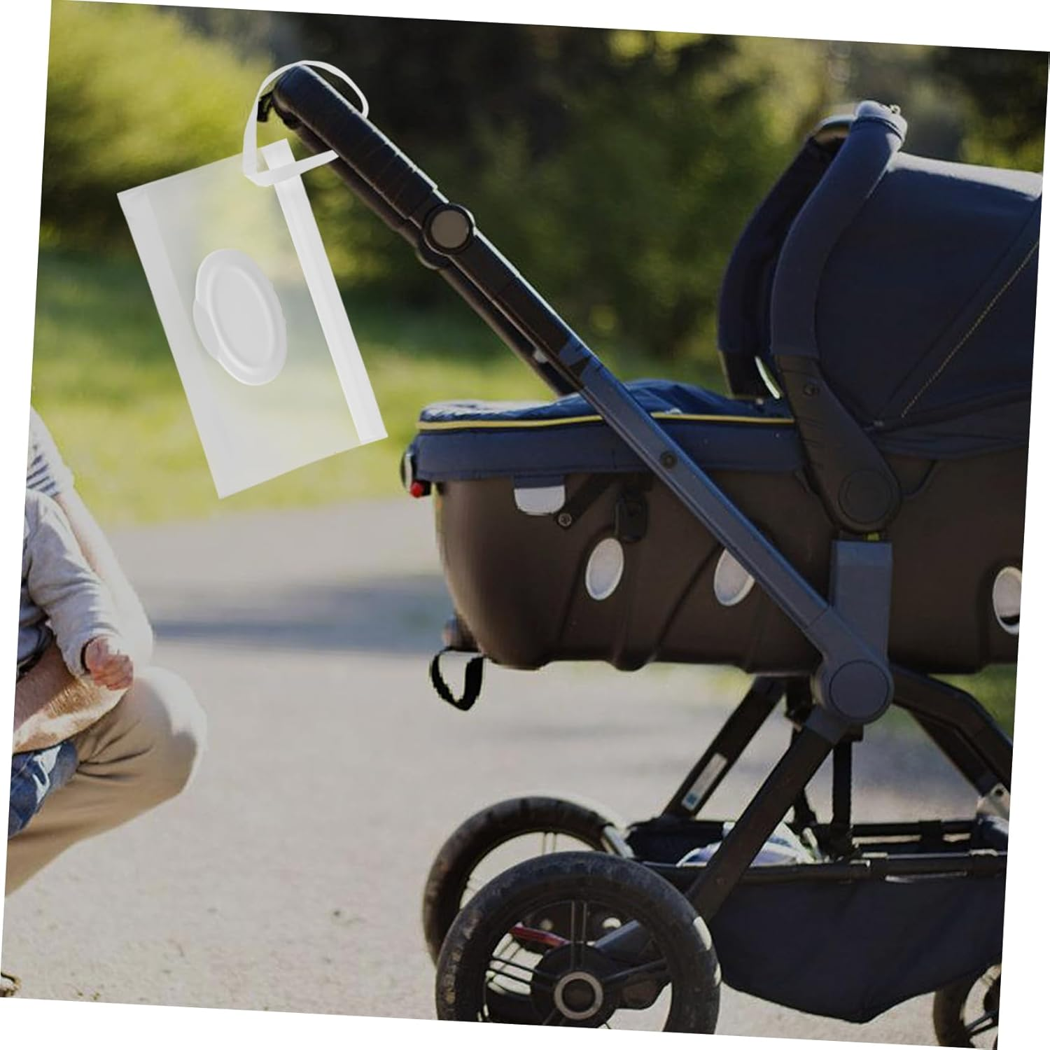 VICASKY Elegant Wipe Containers Refillable Bathroom Wipes Holder Compact Travel Case image number 3