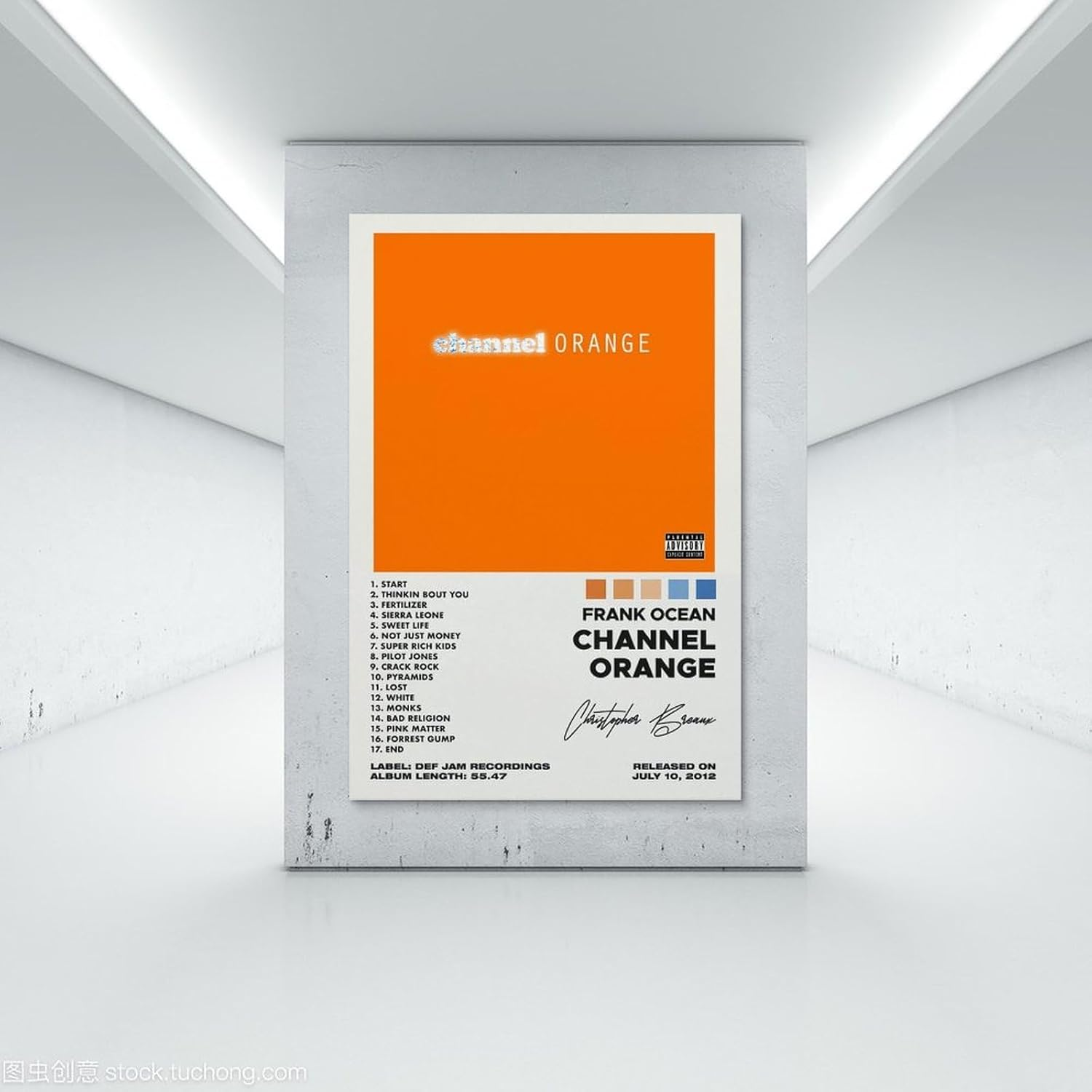 Music Posters for Room Aesthetic 90S Frank Ocean Channel Orangemusic Posters for Room Aesthetic 90S Frank Ocean Channel Orange Poster Canvas Painting Wall Art Picture Home Decor Print for Bedroom Livi image number 1