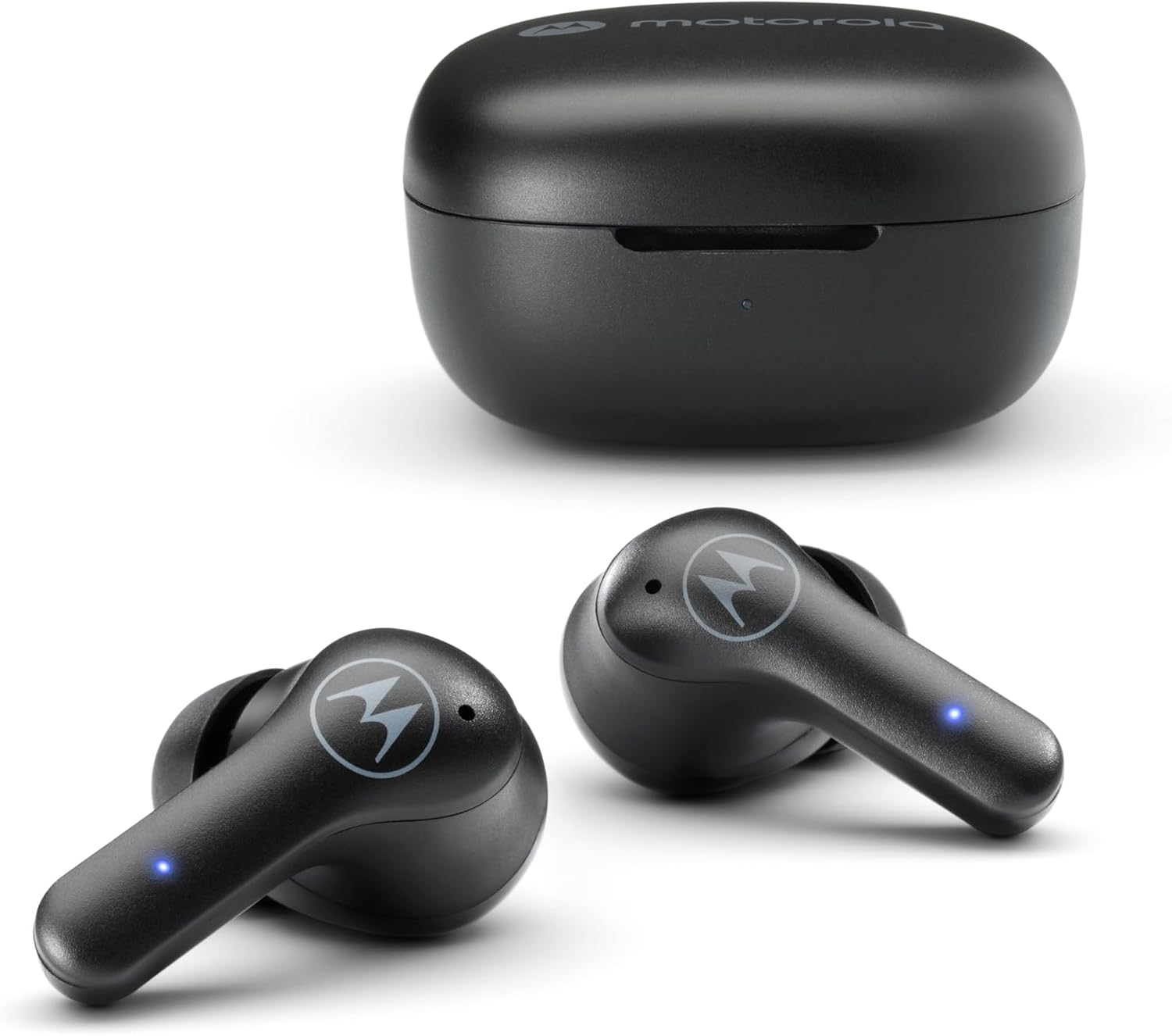 Motorola Moto Buds 135 Wireless Bluetooth Headphones - Wireless Headphones with Bluetooth 5.2 - Water-Resistant In-Ear Earphones - Earbuds up to 18 Hours Playback Time - Black image number 1