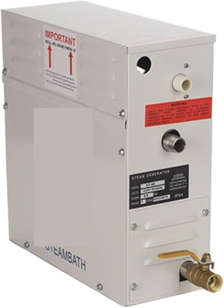 Sauna Steamer, 3KW 4.5Kw Steam Generator for Shower 380V Home Steam Machine， Sauna Bath SPA Steam Shower with Digital Controller(4.5Kw)