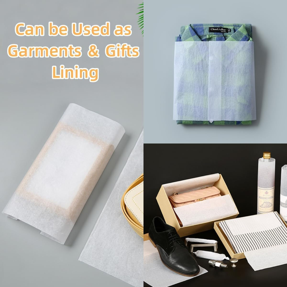 ZCOINS 100 Sheets 20" X 14" White Tissue Paper Wrapping Bulk for Filling Gift Bags Boxes, Wrapping Clothing Gifts, White Tissue Paper Sheets for Retail Presents Wedding Christmas Birthday Bridal Party DIY Crafts - 60 Sheets - Green Eucalyptus image number 3