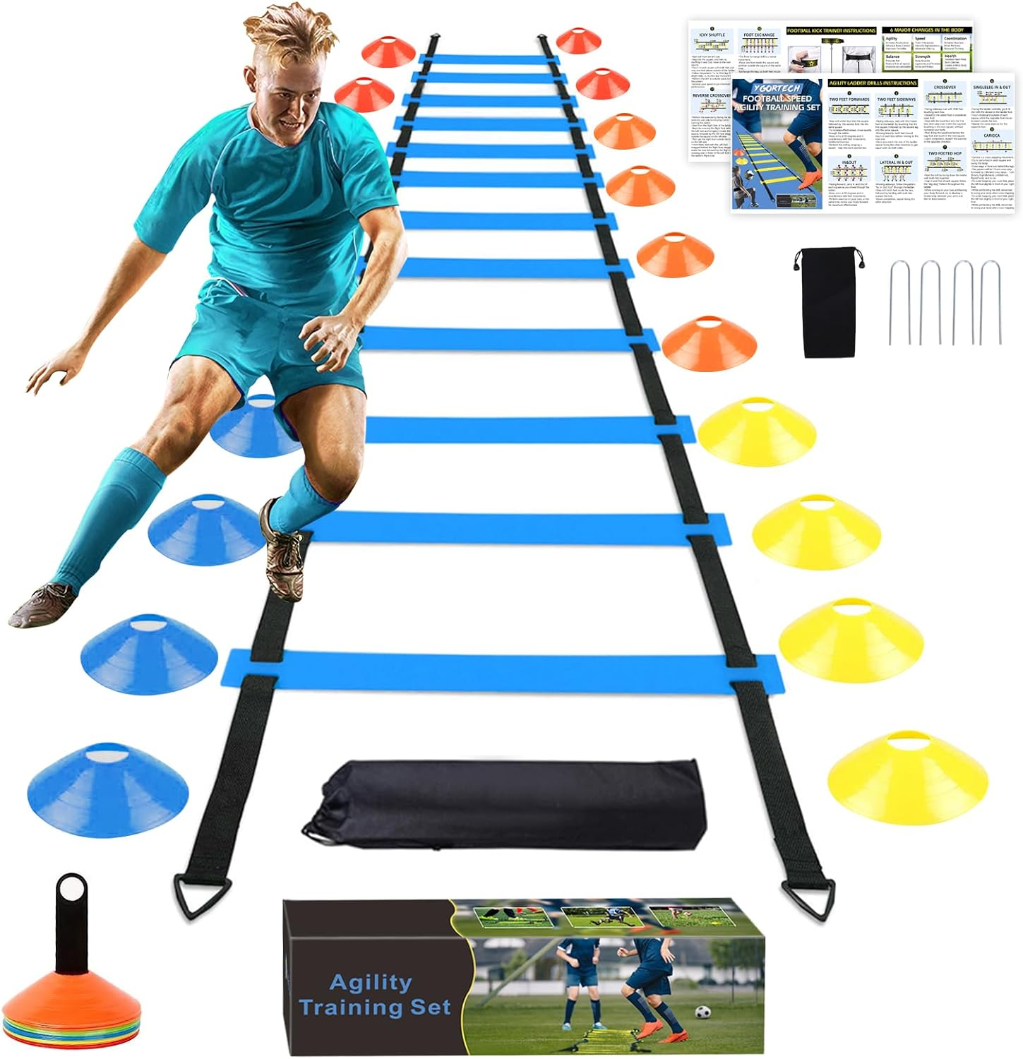 UHAPEER Football Speed Agility Training Set image number 1