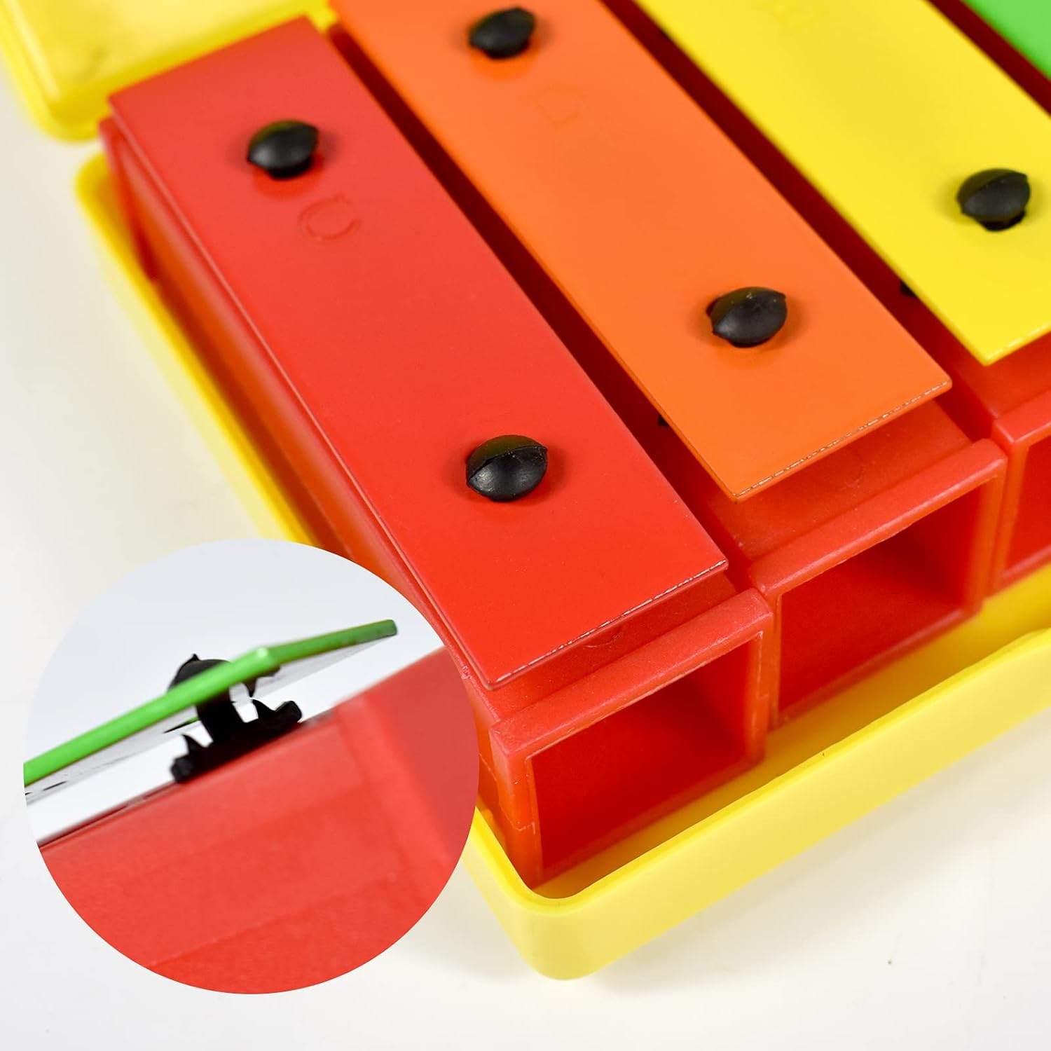 ENNBOM 8 Notes Chromatic Xylophone Glockenspiel Resonator Bells with Yellow Case image number 1