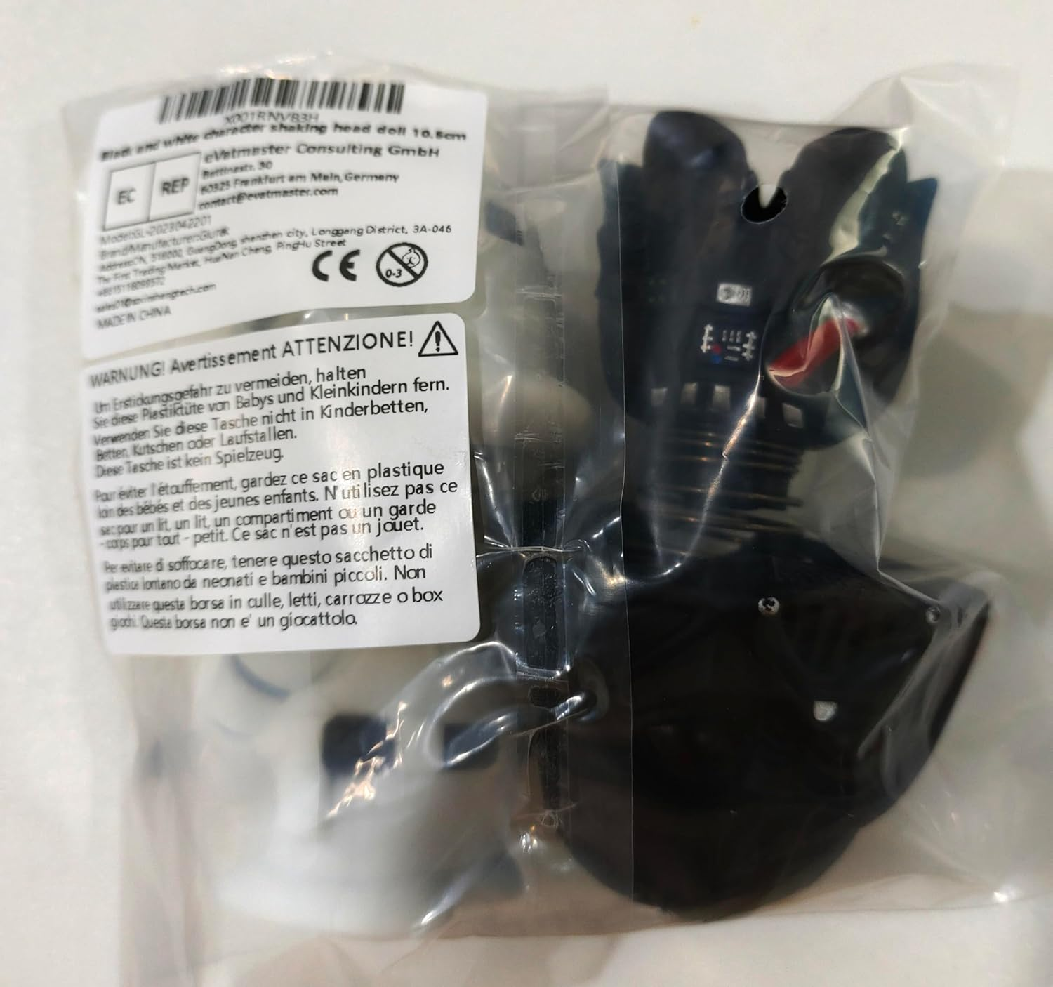 Glurak Wars Black and White Figures Bobble Heads Doll for Car Decoration Desk Deco 10.5 Cm image number 4