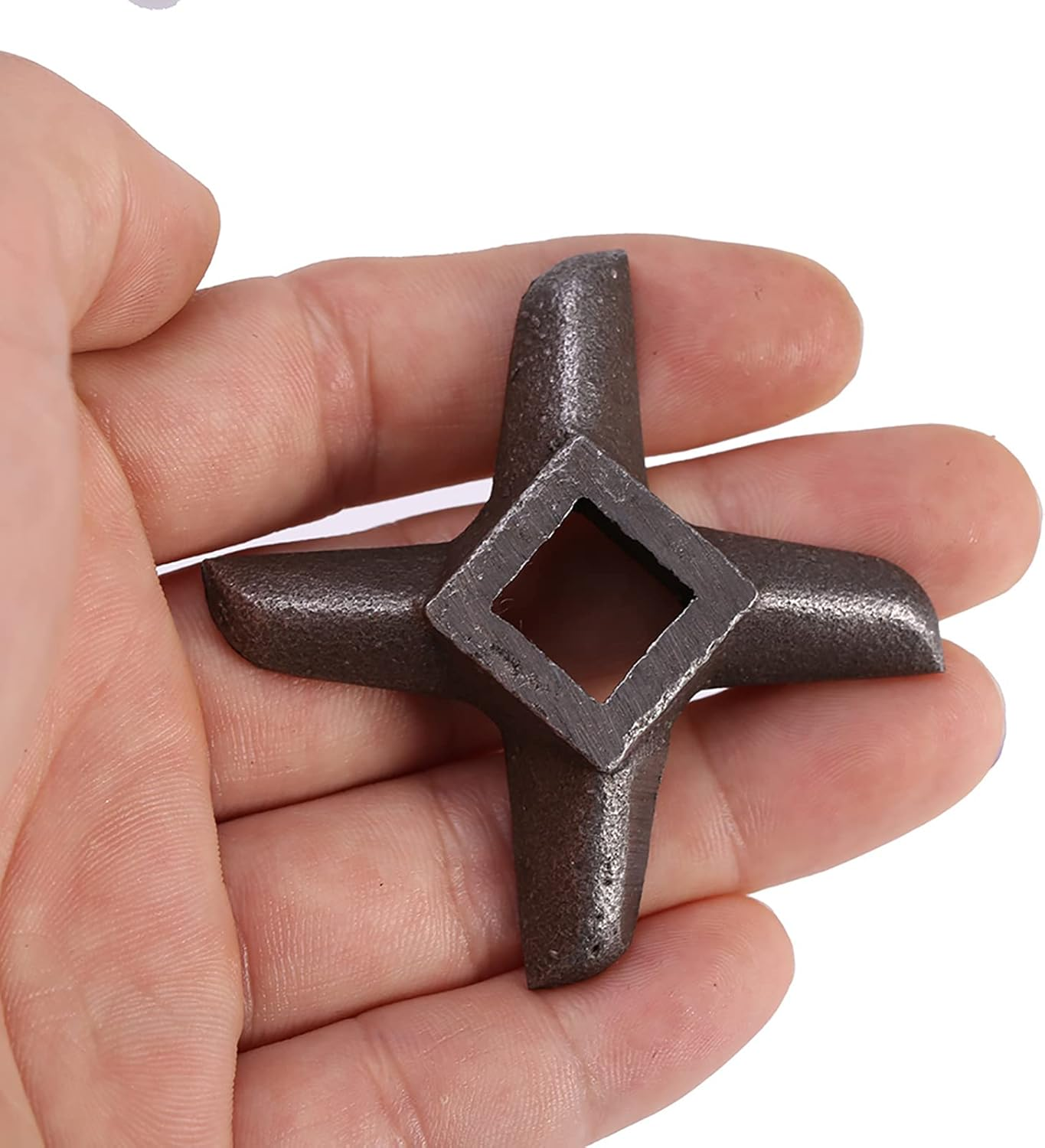 Omabeta 1PCS 61Mm/2.4" Diameter Cross Shaped Meat Grinder Blade with 12Mm/0.5" Central Hole Length, 0.4" Thickness Steel Kitchen Meat Grinder Blade Mincers Cutter Part for All Food Grinder - No. 32 image number 7