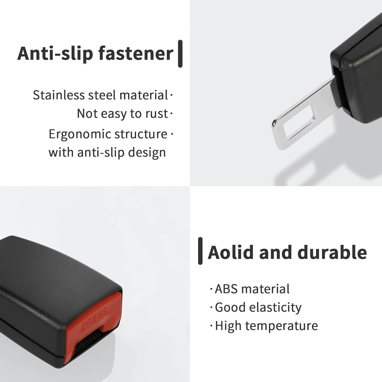 1 Pack Seat Belt Extender, Car Accessories Buckle Holder for Easy Buckling, Adjustable Clip Assistant for Adults, Elderly & Special Needs, Universal Fit image number 6