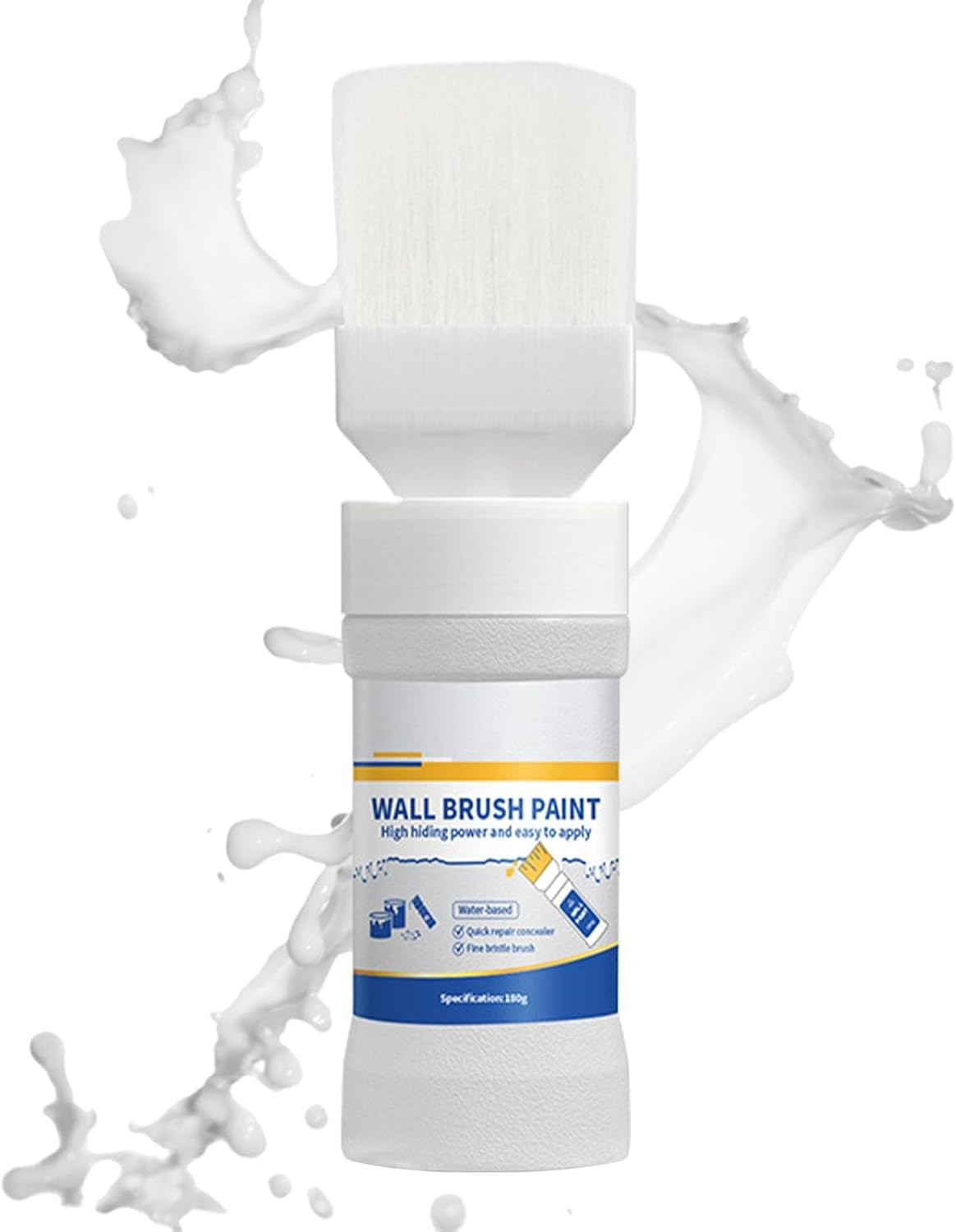 Wall Repair Paste, Safe Wall Touchup Paint, White Ceiling Paint, Wall Touchup Kit, Wall Stain Remover Paint, Paint with Brush for Walls, Home Wall Repair Kit, 180G Wall Repair Paste image number 5