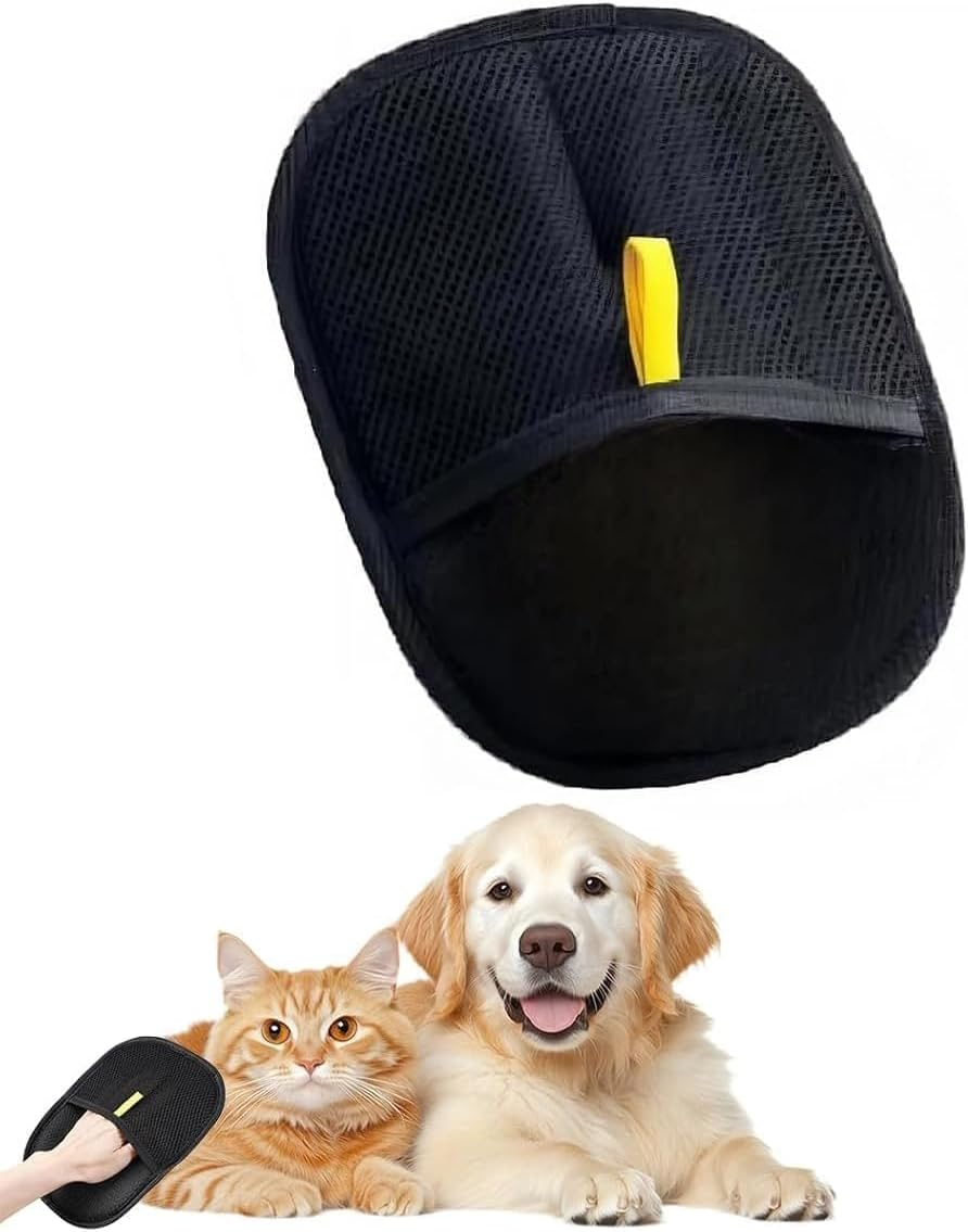 Pet Hair Remover Glove 1PCS Magic Brush Pet Hair Remover Glove Reusable Cat Dog Grooming Mitt for Home Cleaning,Gentle Deshedding Massage Tool image number 5