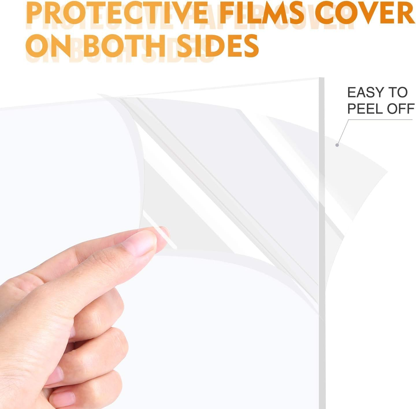 THJOPOKEEL 20 Packs of Acrylic Sheet 12.7 X 17.78 Cm 0.1Cm Thick Clear Extruded Plexiglass for Picture Frame Glass Replacement, Project Display and Painting - Laser Cut Smooth Edges