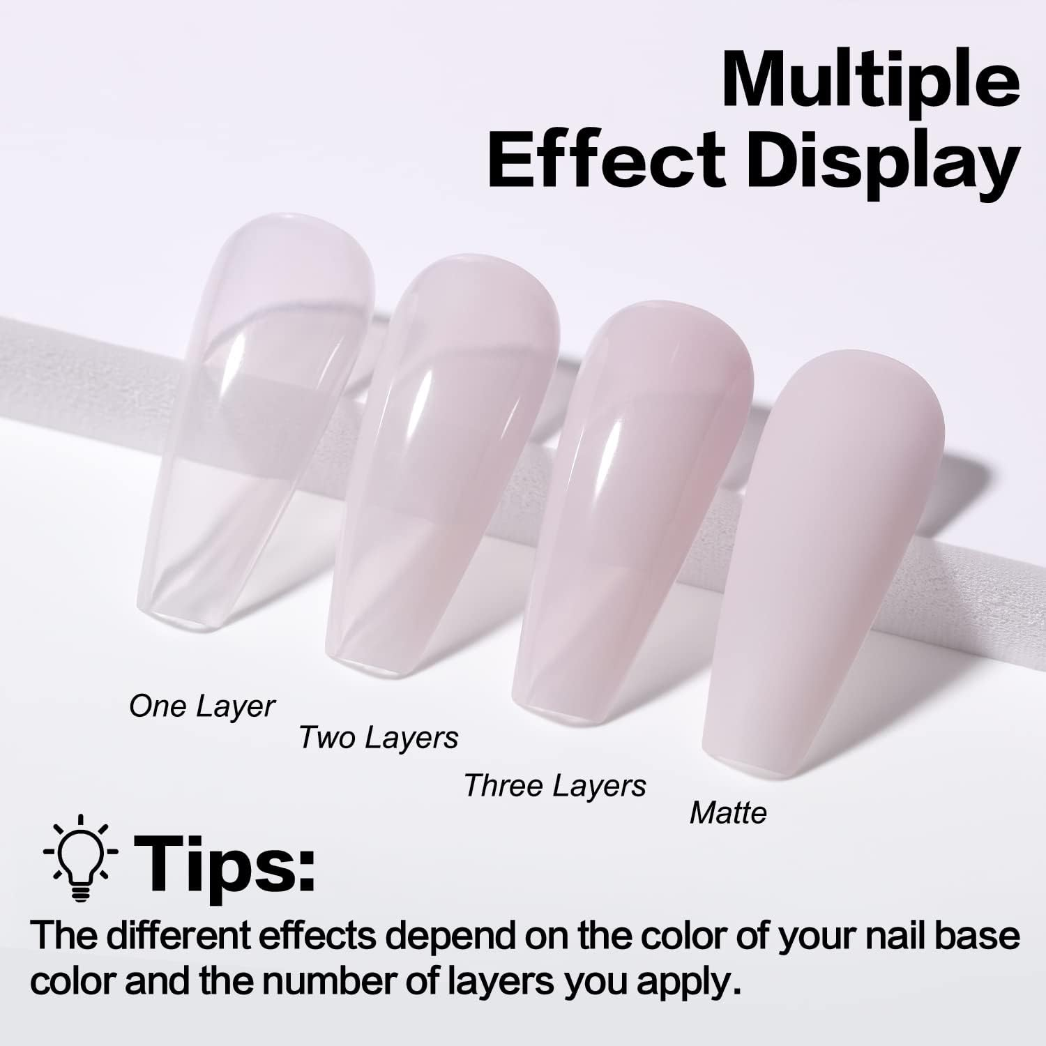 ALMEILI Rubber Base Color Gel for Nail, Soak off UV LED Gel Nail Polish, Correcting Coating with Enhanced Adhesion (430) 10Ml image number 2