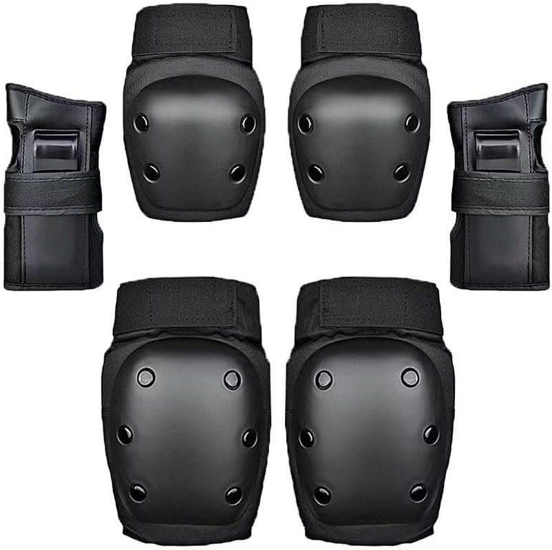 Kids Knee Pads Elbow Pads Wrist Guards 6 in 1 Protective Gear Set for Inline Roller Skating Skateboarding Scooter BMX Etc.