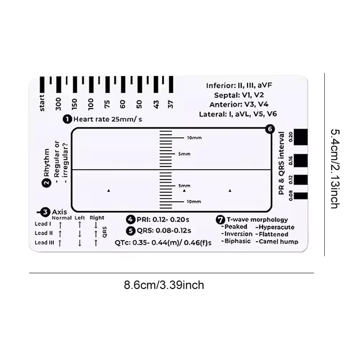 ECG 7 Step Ruler image number 2