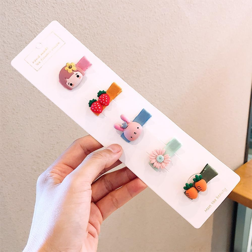 20Pcs Pretty Hairpin Snap Bow Toddler Girls Baby Pin, Kids Child Hair Clips Pretty Hairpin Snap Bow Toddler Girls Baby Pins, Cute Girls Fruit Flower Hair Clips Snap Barrettes image number 3