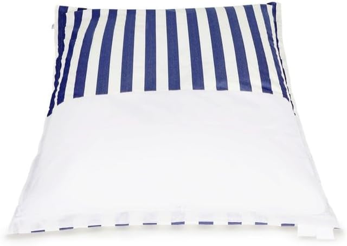 Billy Fresh Lazy Days Outdoor Beanbag, 135 Cm Length X 160 Cm Width, Blue/White Floating image number 2