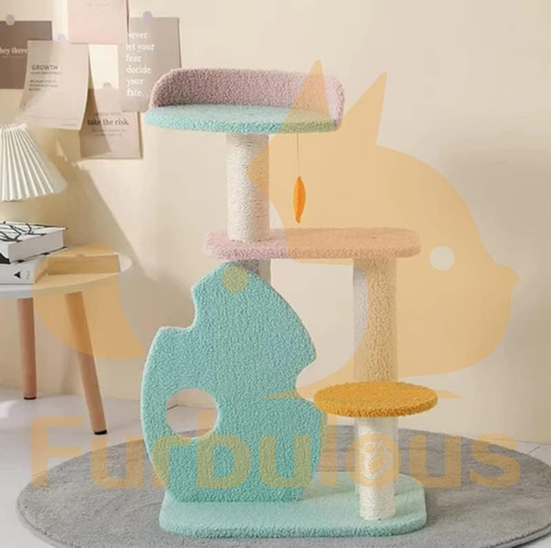 Furbulous 75Cm Cat Tree Scratching Post and Cat Tower with Sisal Scratching Rope - Green Leaf image number 6
