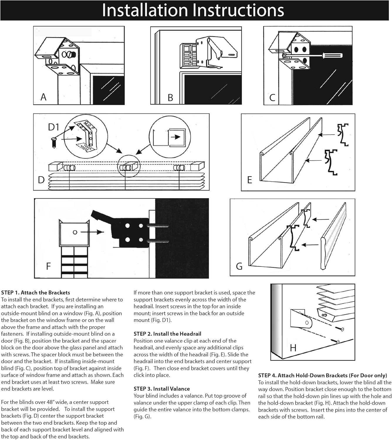 US Window and Floor 2" Faux Wood 21.75" W X 48" H, inside Mount Cordless Blinds 21.75 X 48 White image number 2