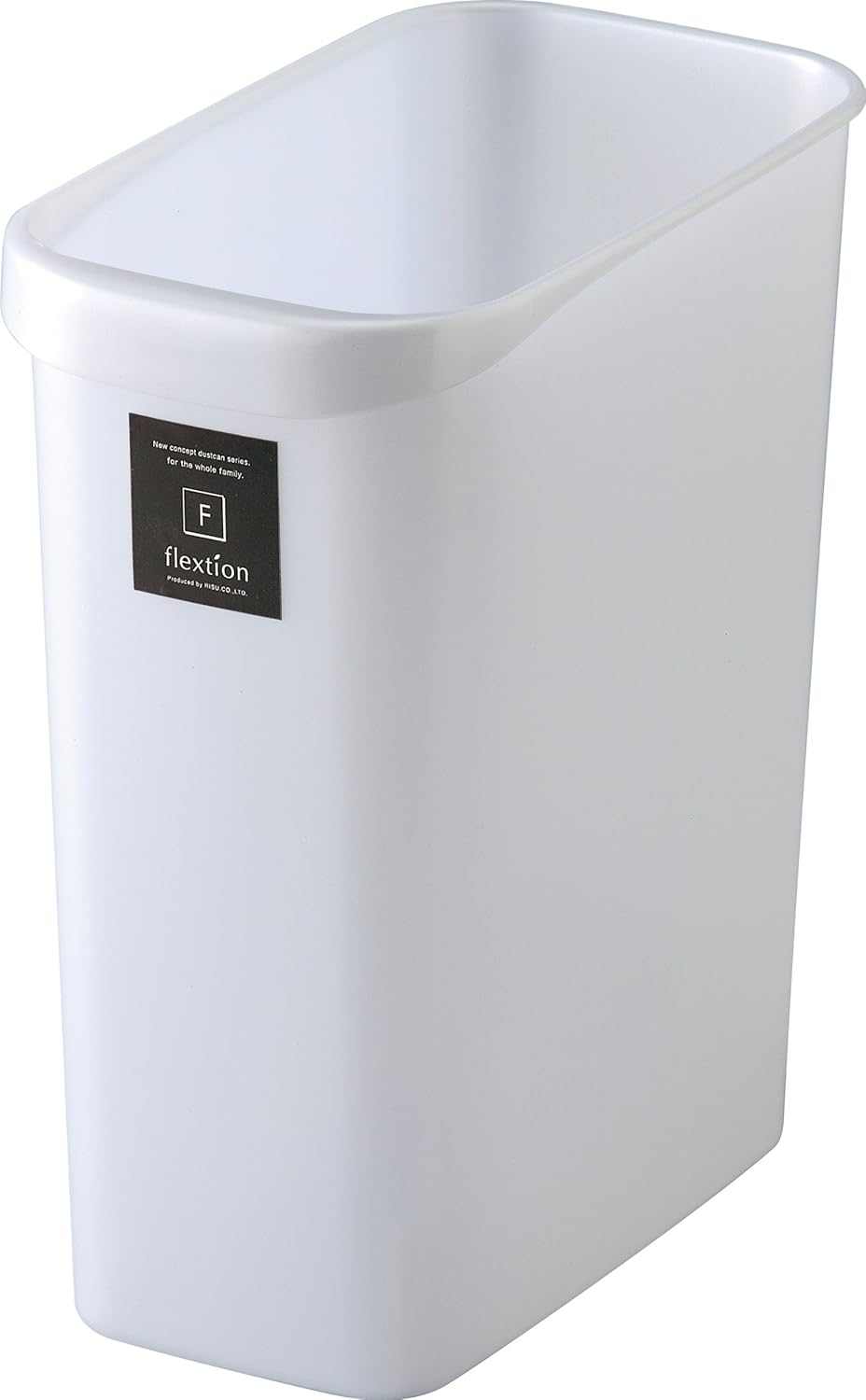 Squirrel Wastebasket Friction Square Pearl Chocolat Trash Can 18L Made in Japan