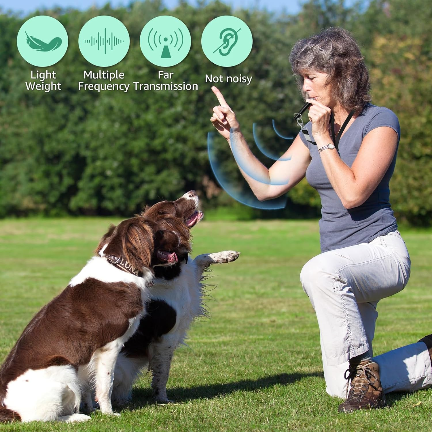 4Pcs Dog Whistle with Lanyard,Ultrasonic Dog Whistle,Adjustable Ultrasonic Dog Whistle,Professional Recall Dog Training Whistles,Ultrasonic Dog Whistle,Adjustable Dog Whistle image number 3