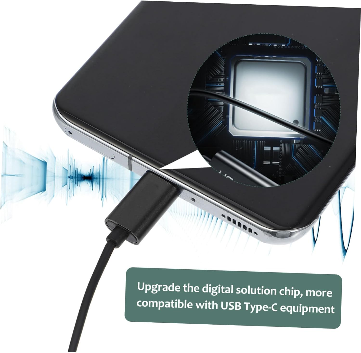 Mikinona USB C Headphone In-Ear Earphone Type-C Plug Wired Headset Microphone and Inline Control for Smartphones, Black, Compatible Usb-C Devices, Suitable for Calls and Music image number 6