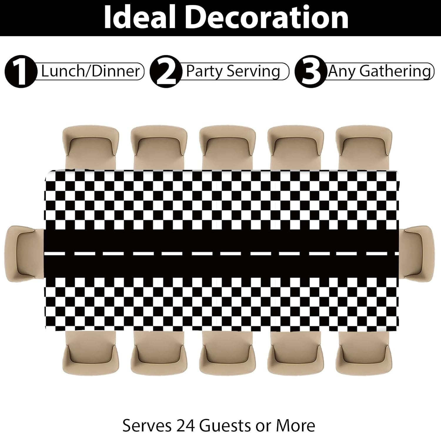 Two Fast Birthday Party Supplies Serves 24 Race Car 2Nd Party Paper Plates Napkins Set Racing Car Tablecloth Tableware Kit for Two Years Old Party Baby Shower Decorations Favors for Boys, Serve 24 image number 2