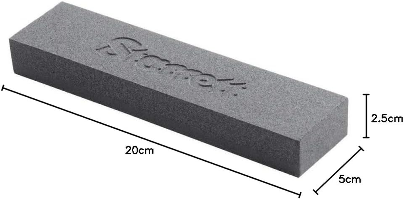 Starrett Sharpening Stone Double Sided 120 and 320 Grit 8" (200Mm) - KBKS1, Grey