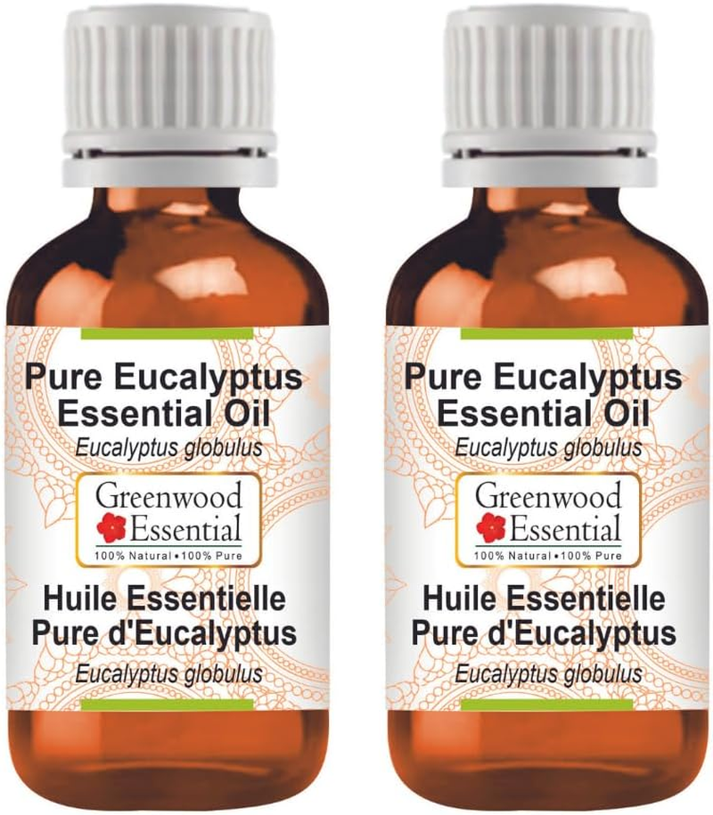 Greenwood Essential Pure Eucalyptus Essential Oil (Eucalyptus Globulus) Steam Distilled for Personal Care (Pack of Two) 100Ml X 2 (6.76Oz) image number 3